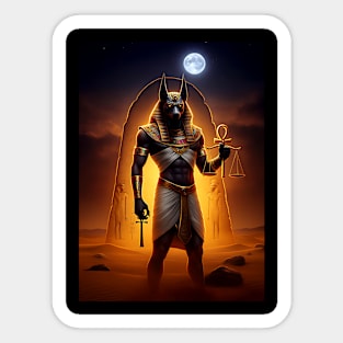 Anubis - Guardian of the Underworld - Egyptian god Sticker